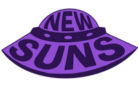 a purple hat with the words new suns on it